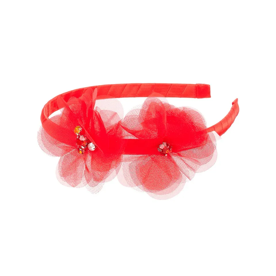 Souza! Yrsa tiara bambina rossa corona regina