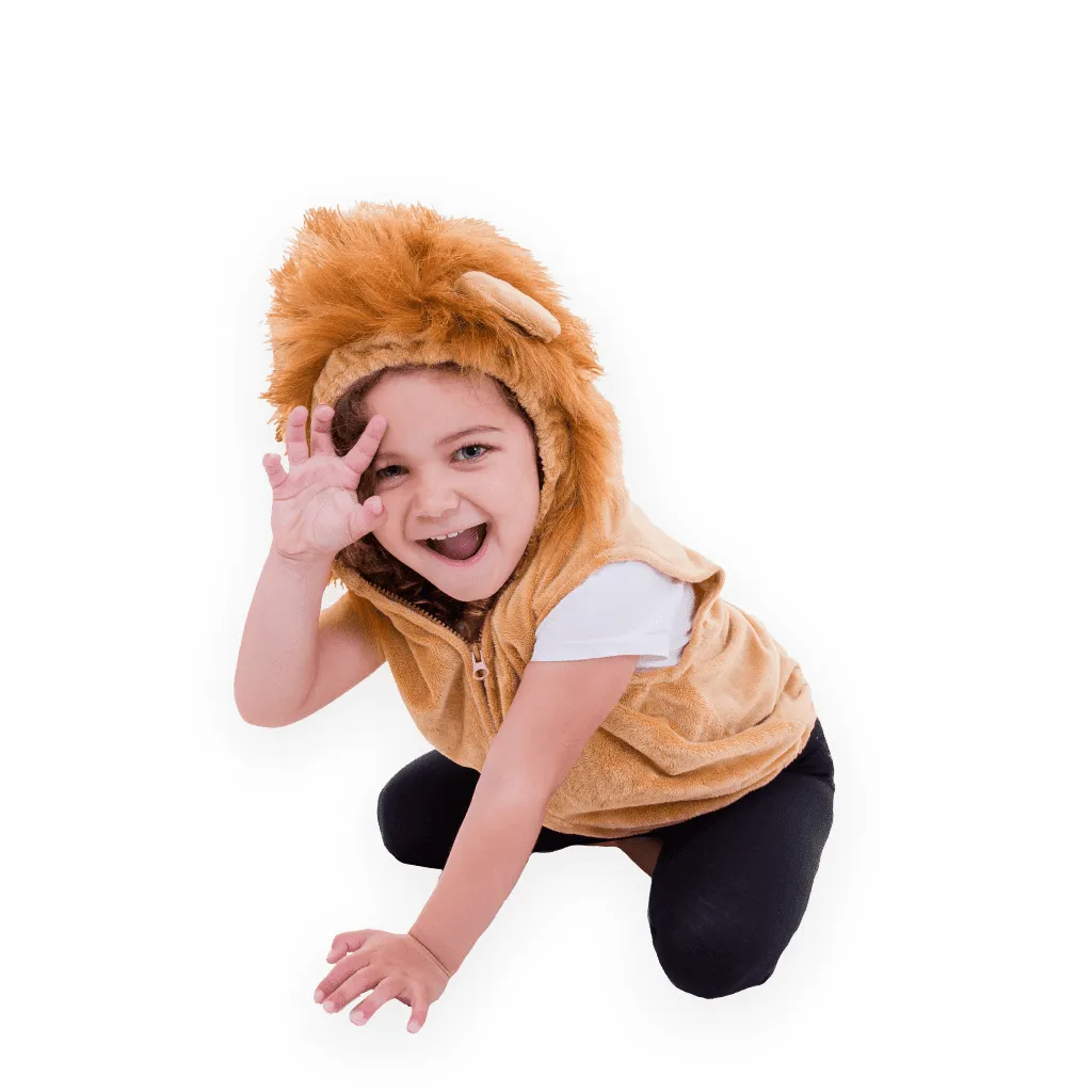 Pretend to Bee Lion costume leone gilet criniera