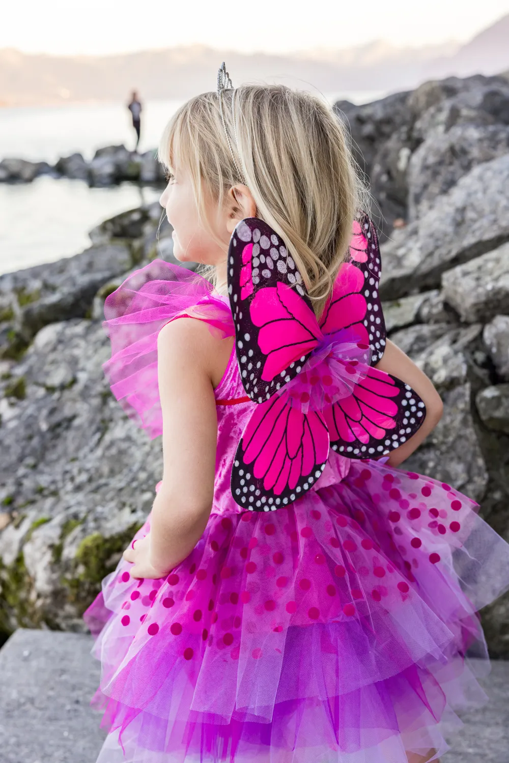 Great Pretenders Fairy Blooms Deluxe Dress & Wings costume fata