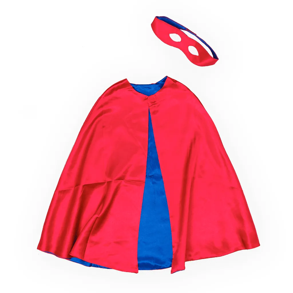Pretend to Bee Set 4 Mantelli Supereroe Reversibili con Maschera