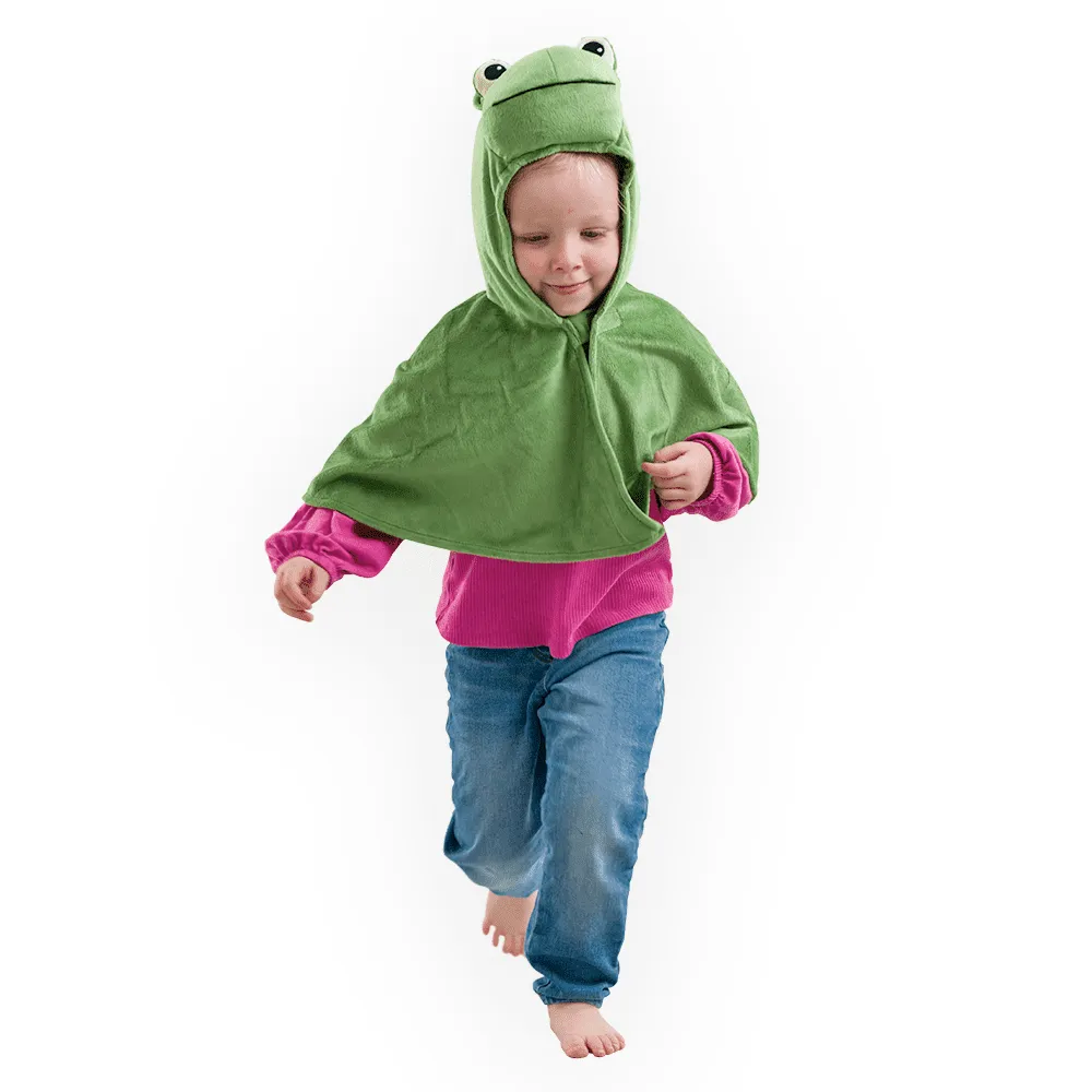 PRETEND TO BEE Frog mantello rana bimbi verde