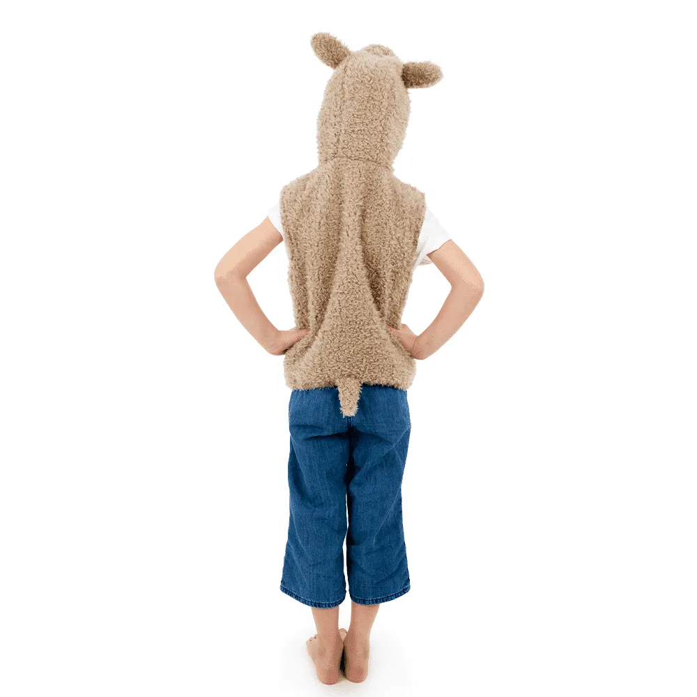 Pretend to Bee Llama gilet costume bambini crema 3-7 anni