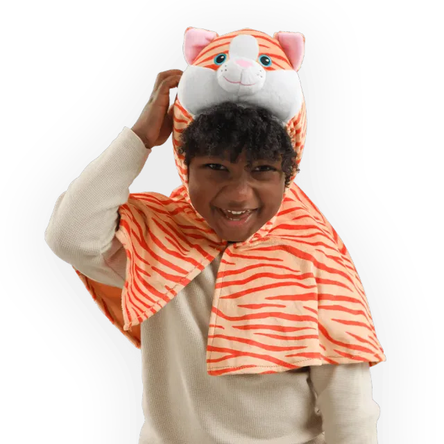 Pretend to Bee Cat mantello travestimento gatto arancione