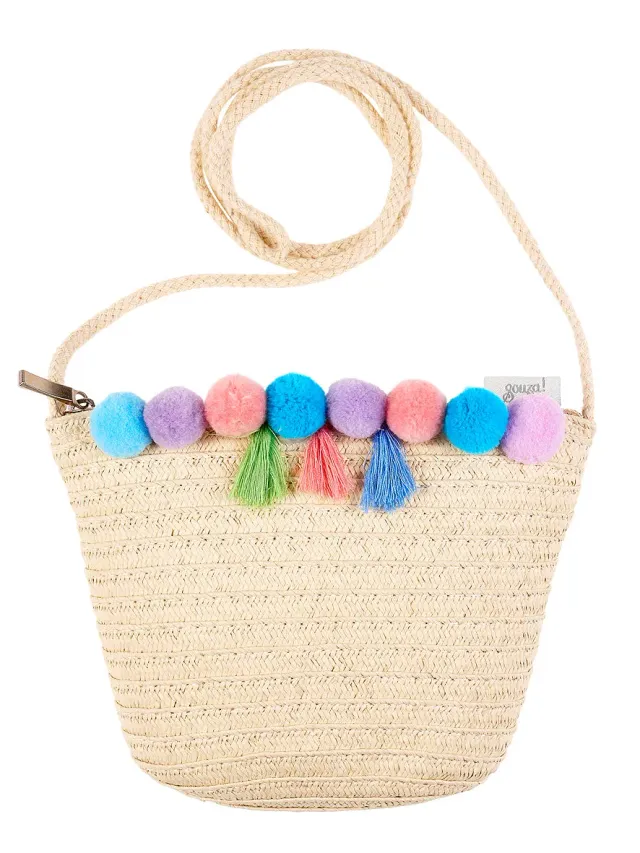 Souza! Michaela borsetta beige con pompon