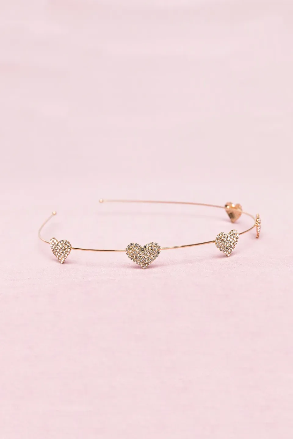 Great Pretenders Boutique Rhinestone Heart cerchietto bimba cuori