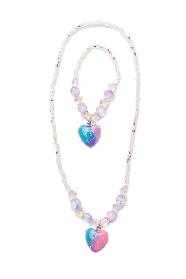 Great Pretenders Galaxy Heart set collana e bracciale bimba