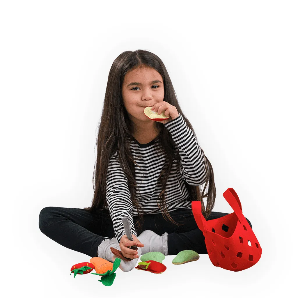 Pretend to Bee Borsa Spesa set gioco bambini in feltro
