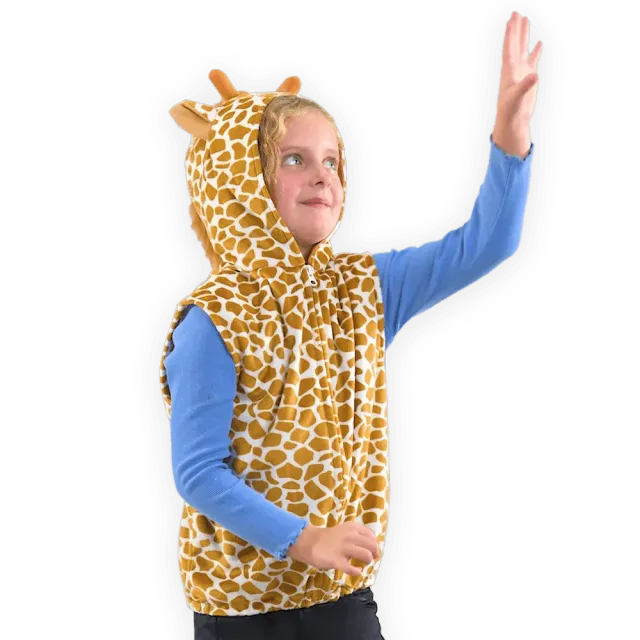 Pretend to Bee Giraffa costume bambino beige 3-7 anni in velluto