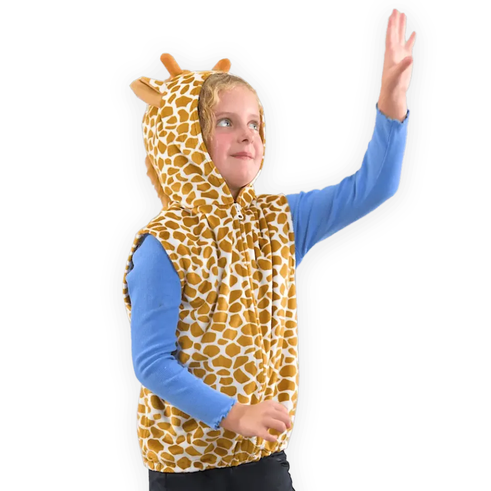Pretend to Bee Giraffa costume bambino beige 3-7 anni in velluto