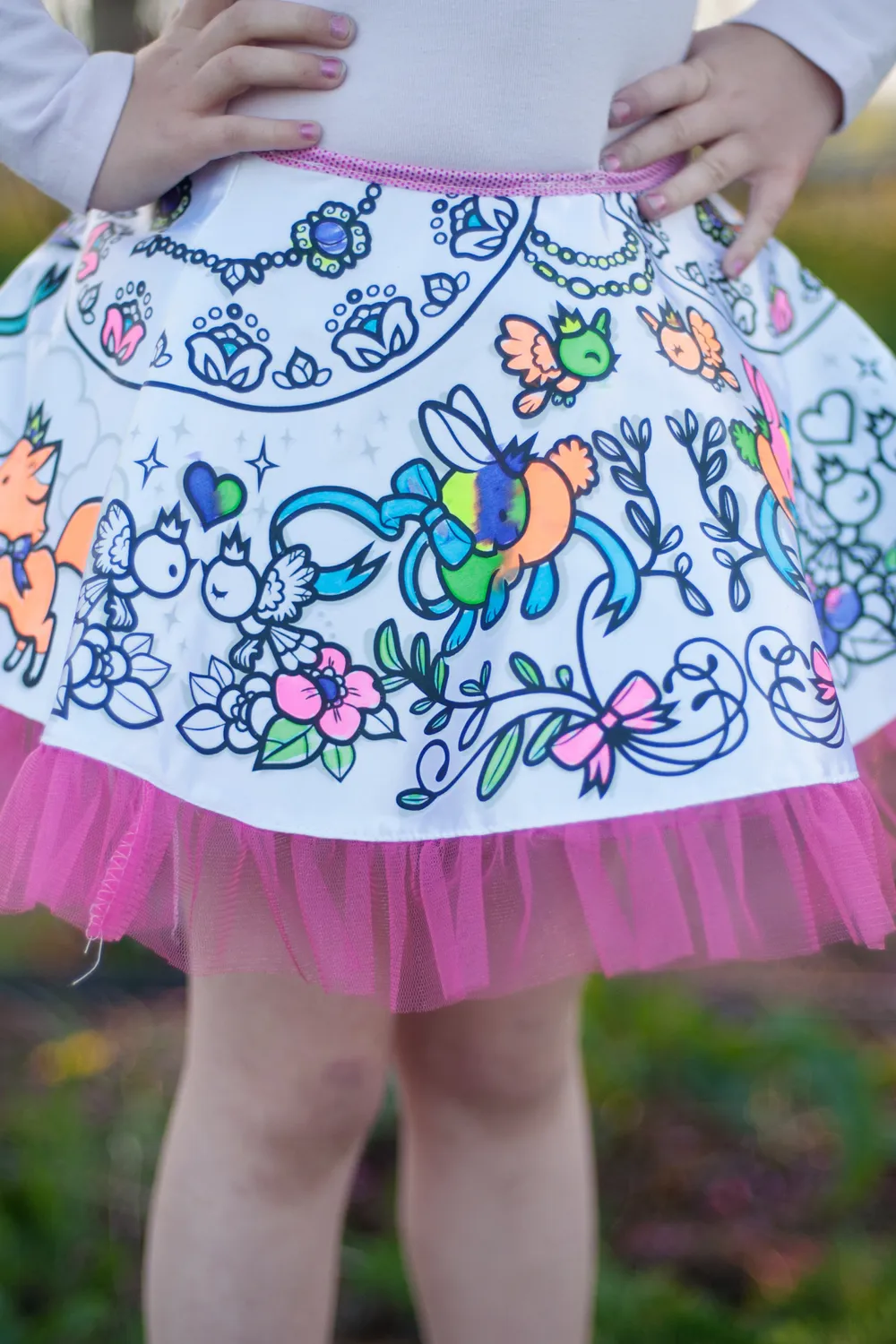 Great Pretenders Colour-A-Skirt gonna da colorare reversibile 6 pennarelli