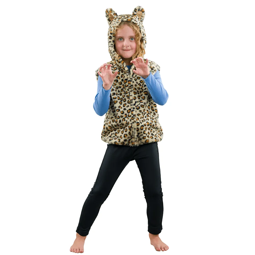 Pretend to Bee costume leopardo bambino felpa 3-7 anni