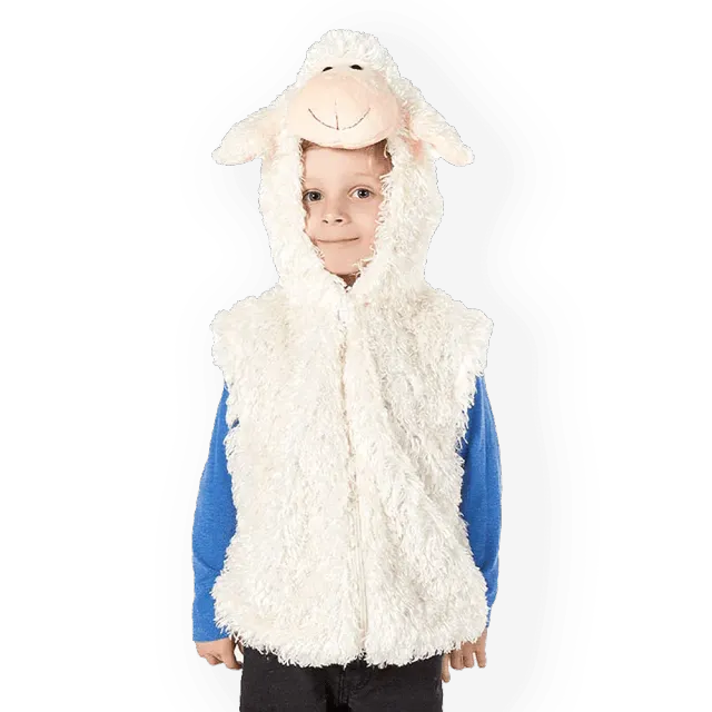 PRETEND TO BEE Sheep Costume Pecora con Cappuccio