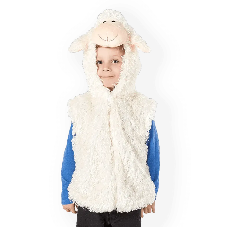 PRETEND TO BEE Sheep Costume Pecora con Cappuccio