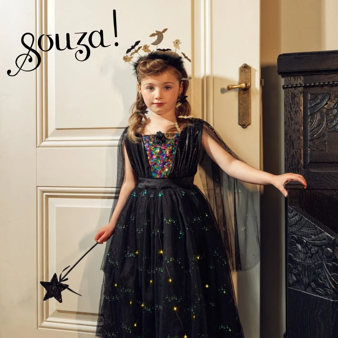 Souza! Agatha vestito strega luminoso bambina Halloween
