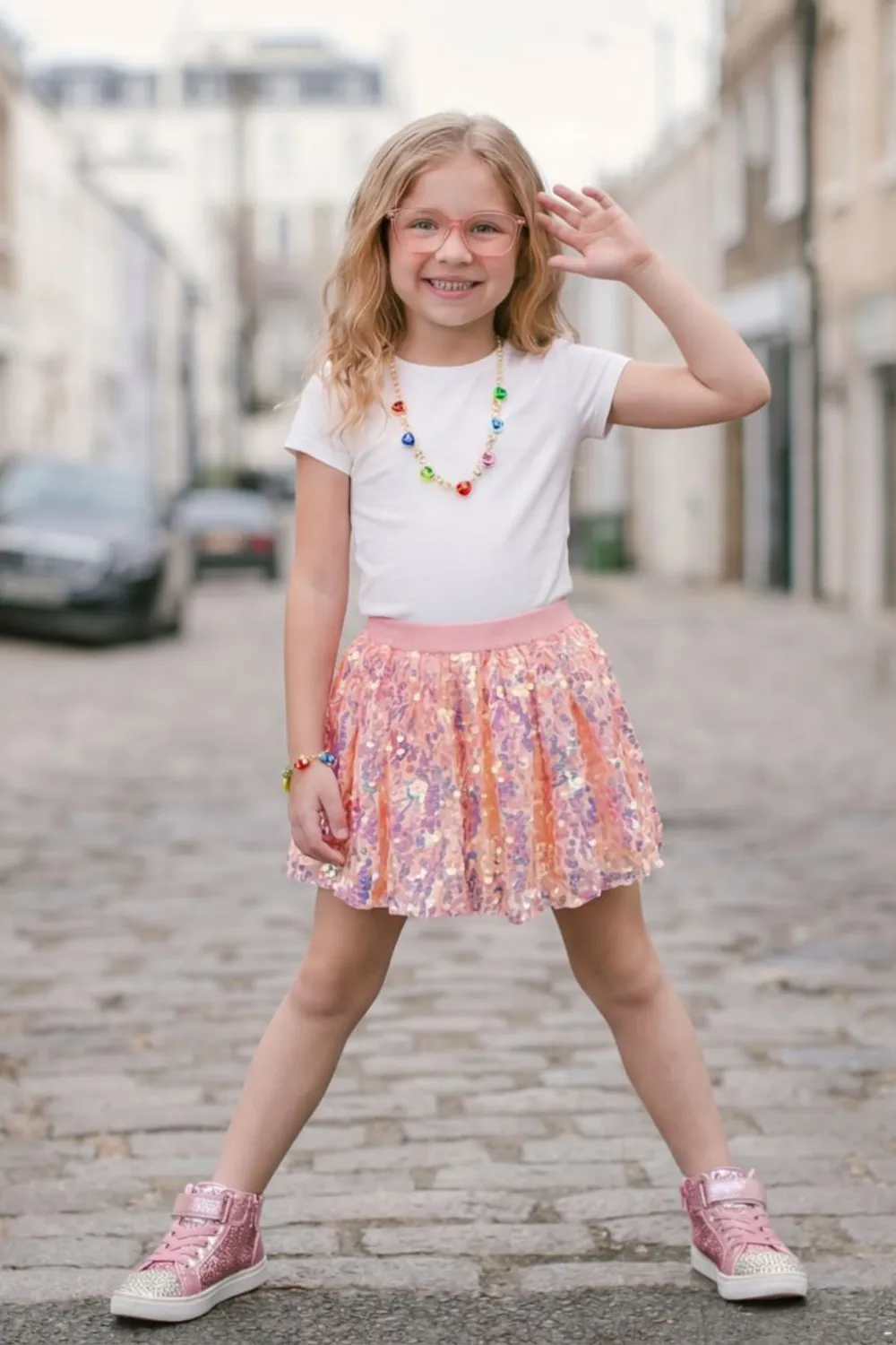 Great Pretenders gonna paillettes bambina