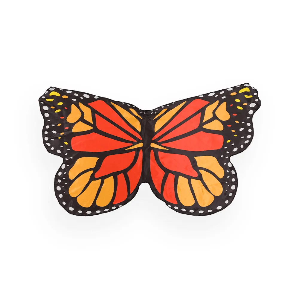 PRETEND TO BEE Butterfly Wings Cape ali farfalla satin