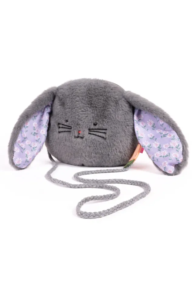Great Pretenders Cuddle Bunny borsetta coniglio grigia