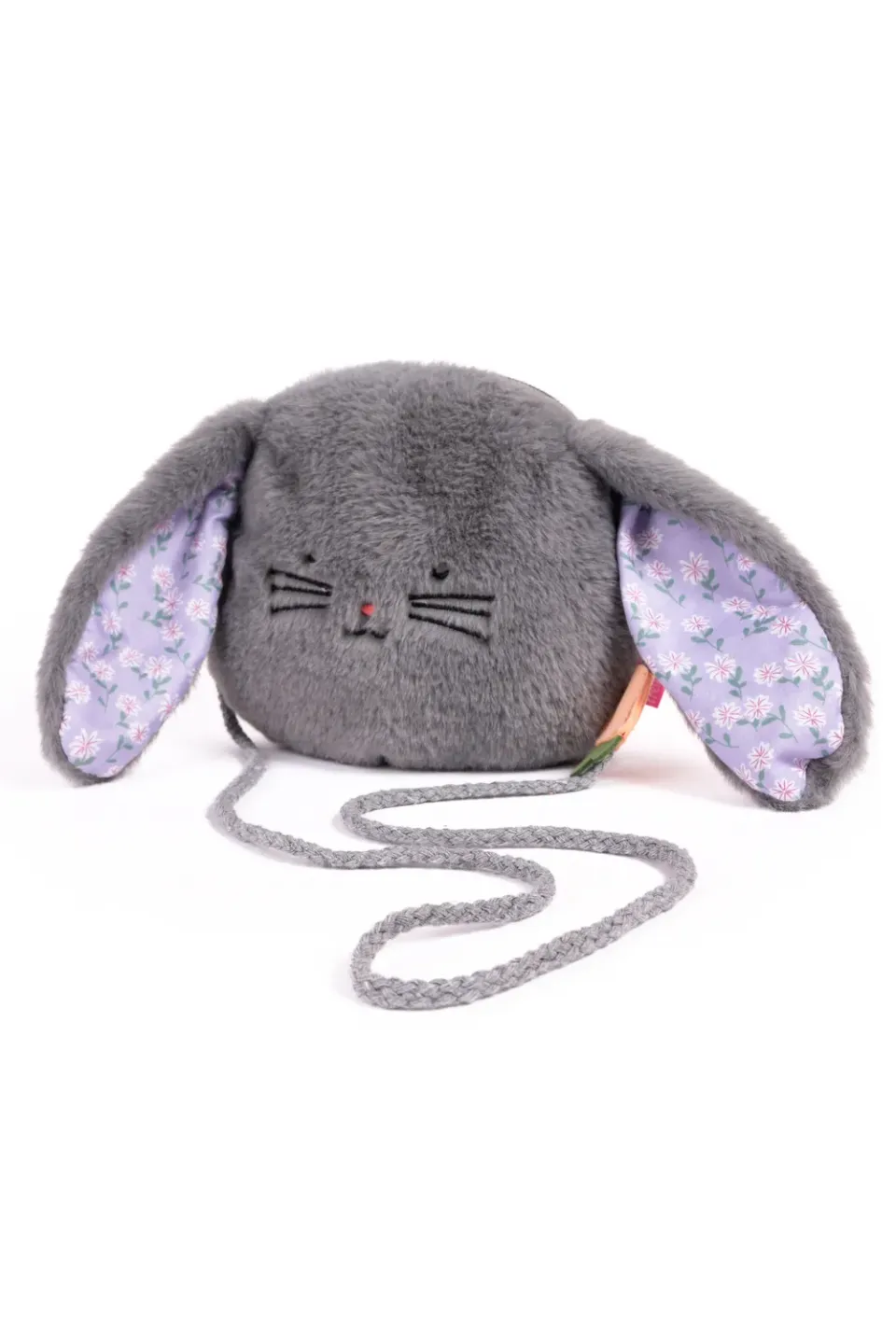 Great Pretenders Cuddle Bunny borsetta coniglio grigia