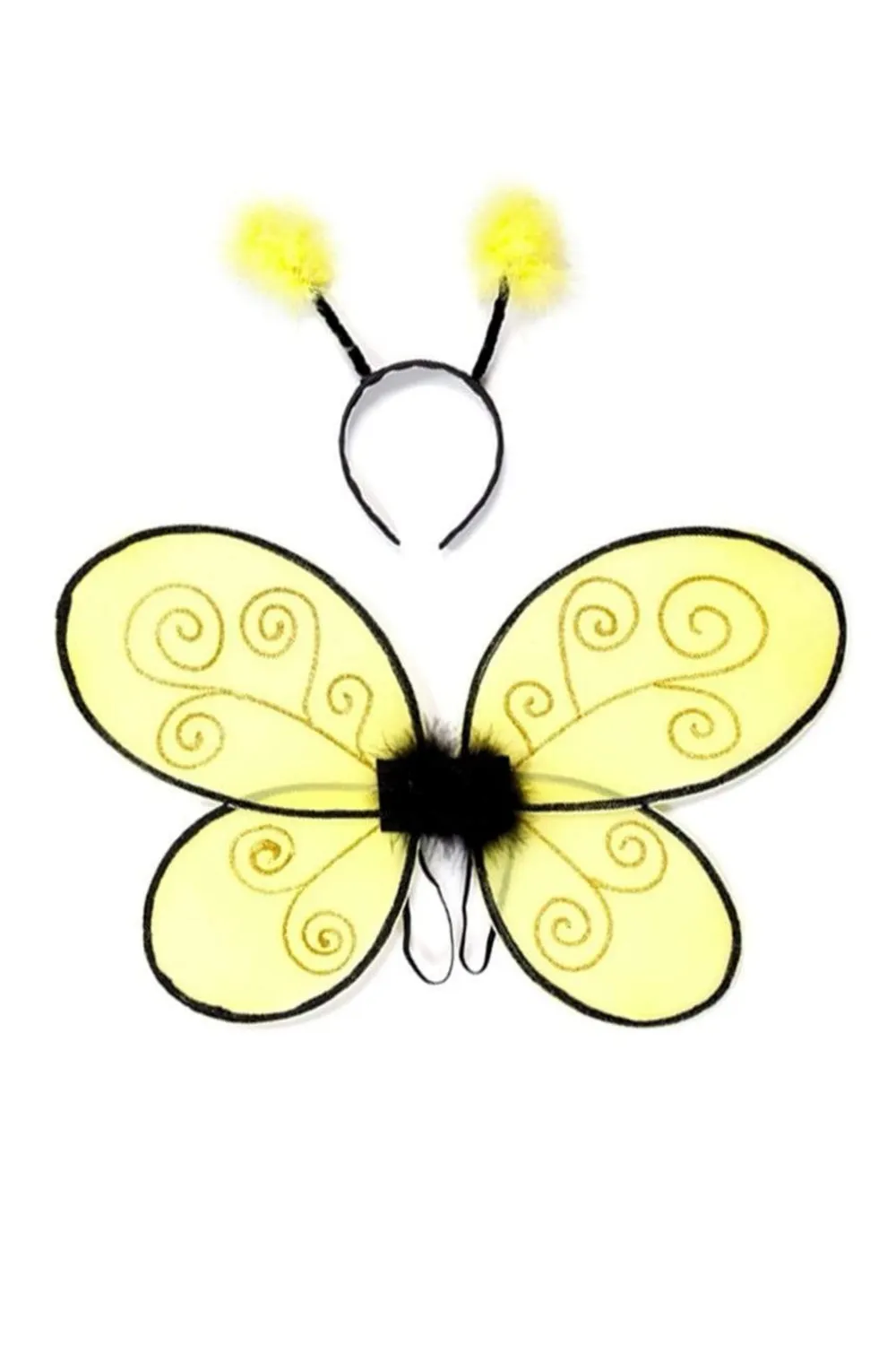 Great Pretenders Bumble Bee set ali ape bambina giallo