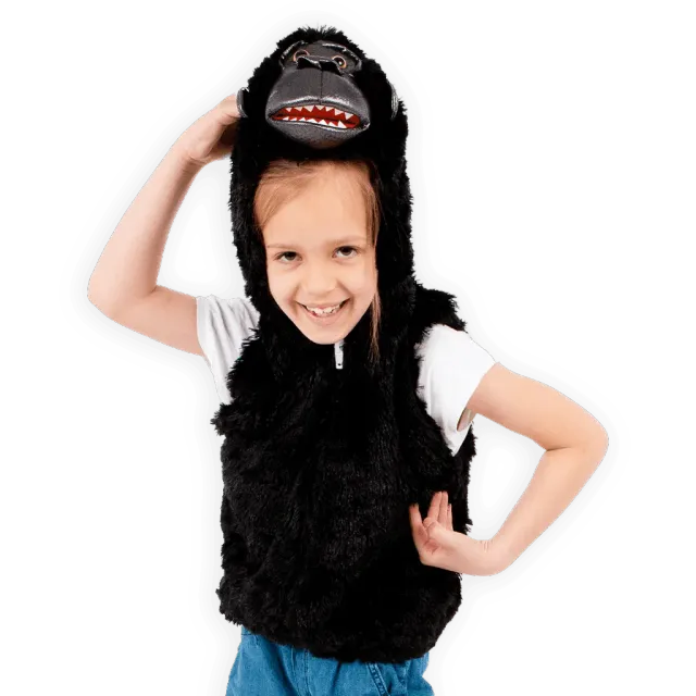 PRETEND TO BEE Gorilla Zip-Up felpa gorilla bimbi