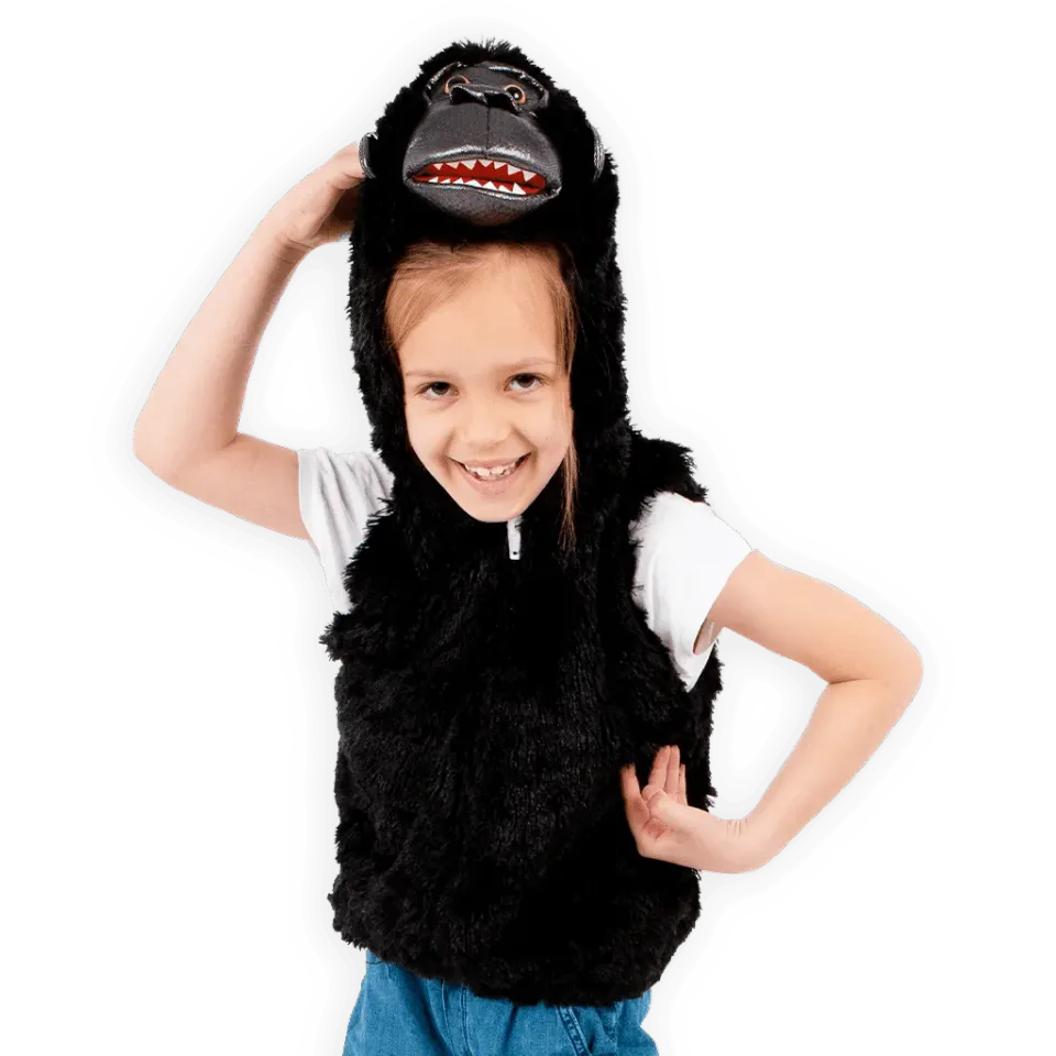 PRETEND TO BEE Gorilla Zip-Up felpa gorilla bimbi