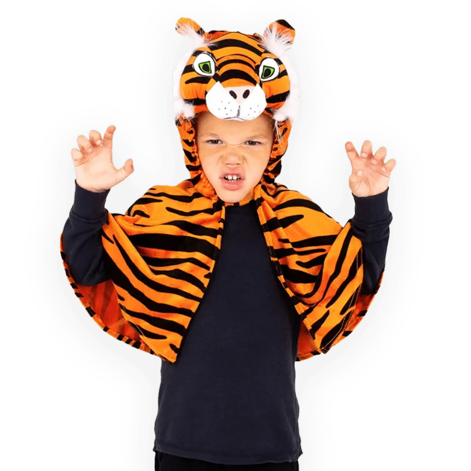 PRETEND TO BEE Tiger mantello tigre bambino con cappuccio