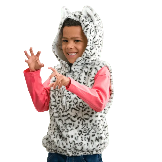 PRETEND TO BEE Snow Leopard felpa leopardo bimbi
