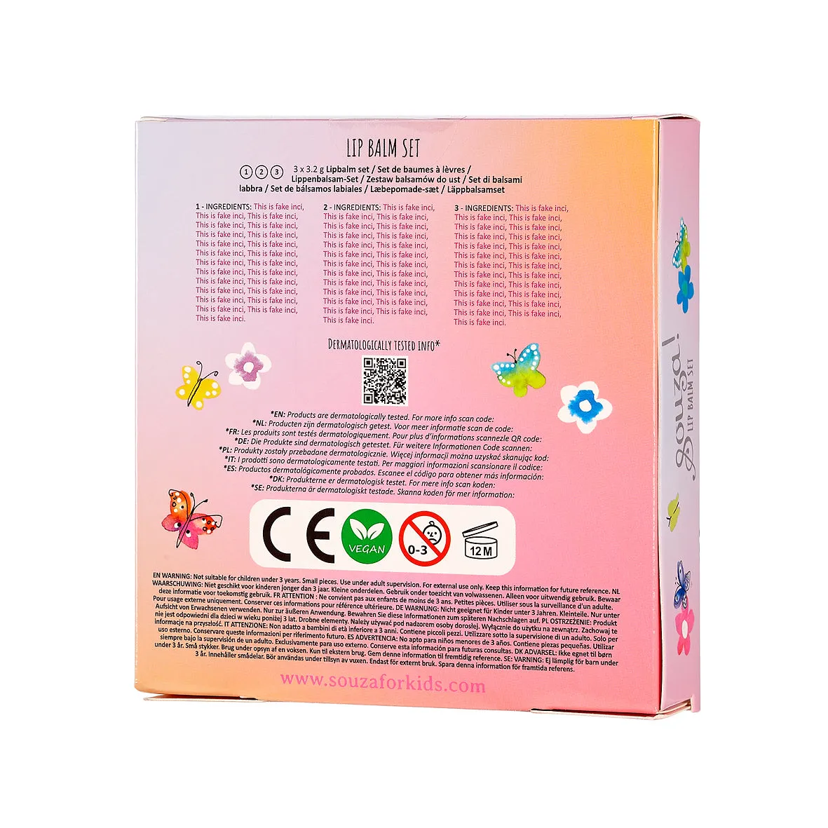 Souza set balsamo labbra bambina 1 pezzo