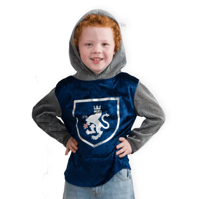 Pretend to Bee Blue Knight costume bambino in raso
