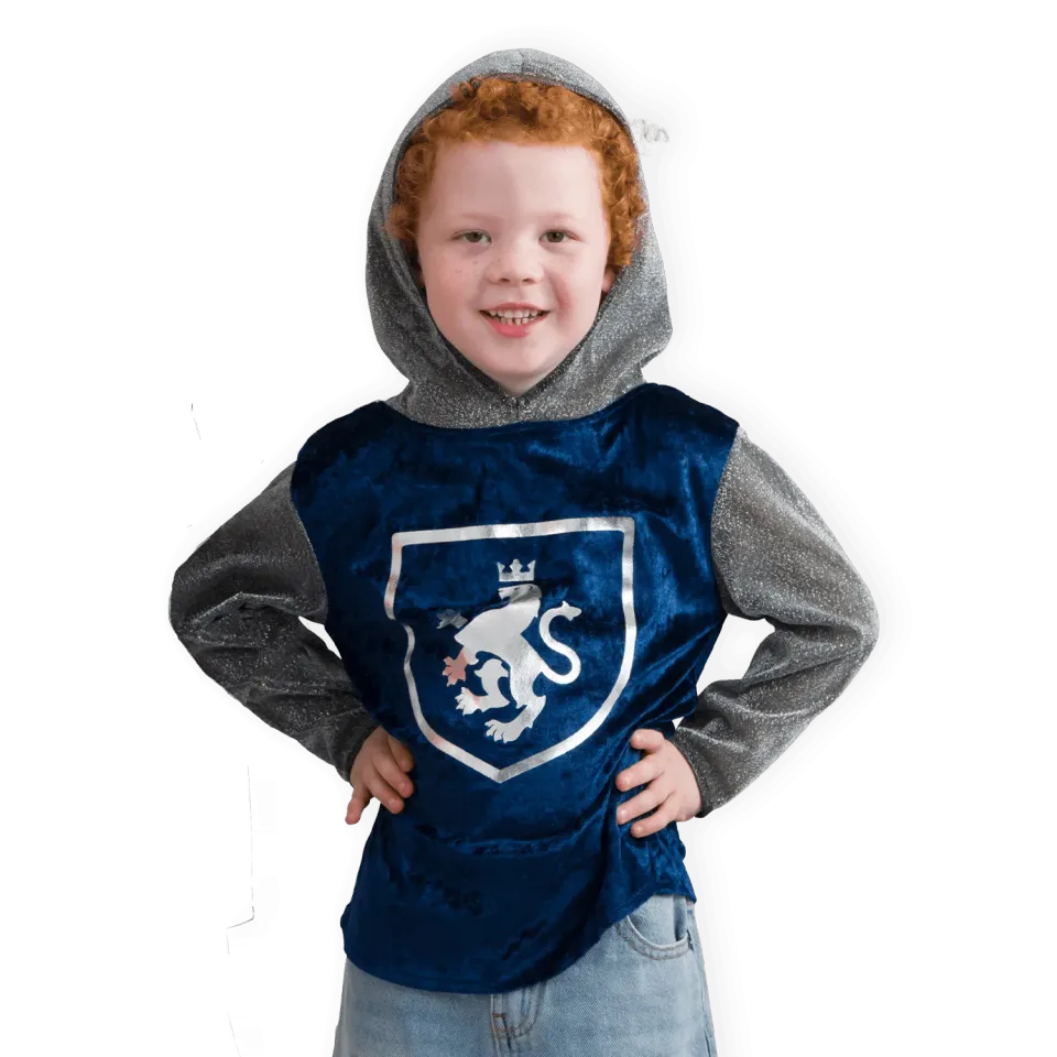 Pretend to Bee Blue Knight costume bambino in raso