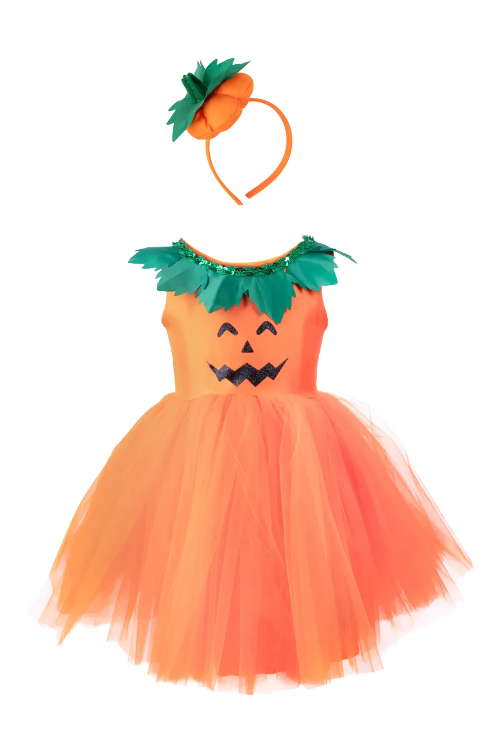 Great Pretenders Pumpkin Patch Princess Dress vestito Halloween