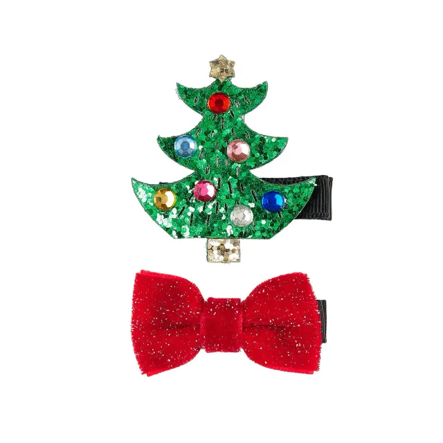 Souza Christmas Tree molletta capelli Natale 4 cm verde