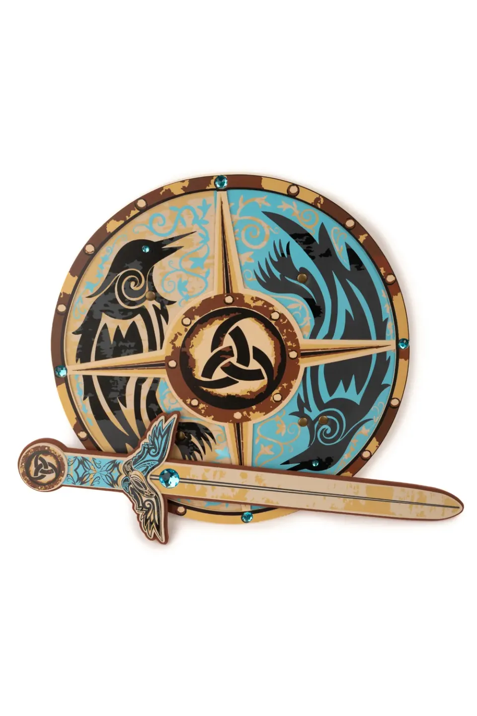 Great Pretenders Viking set spada e scudo EVA schiuma morbida