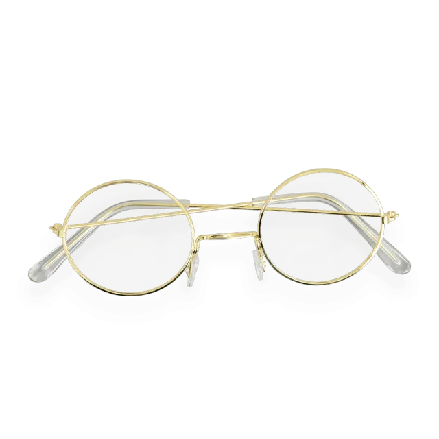 PRETEND TO BEE Santa Claus Gold Glasses occhiali natale oro