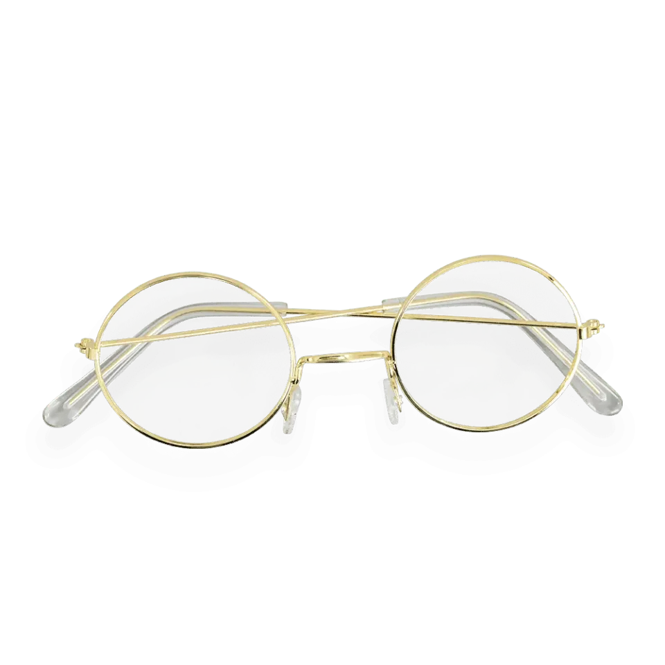 PRETEND TO BEE Santa Claus Gold Glasses occhiali natale oro