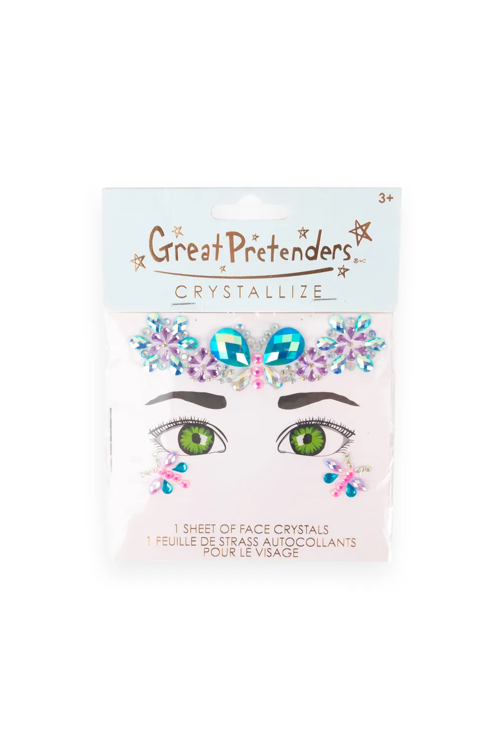 Great Pretenders Face Crystals adesivi viso strass costume