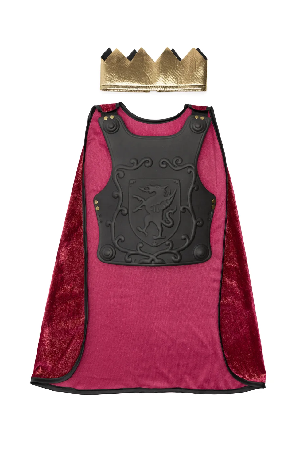 Great Pretenders Legendary Knight costume cavaliere 5-6 mantello rosso