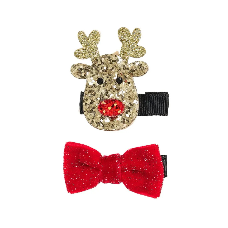 Souza! Reindeer pinze capelli natale renna 4 cm