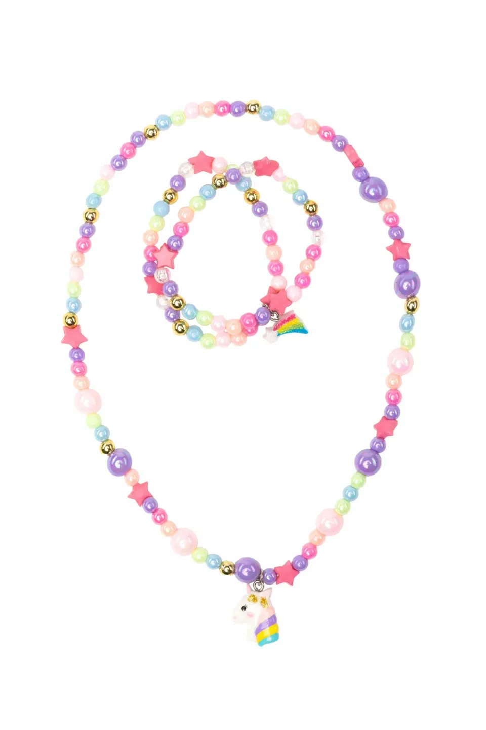 Great Pretenders Starry Unicorn set collana e bracciali