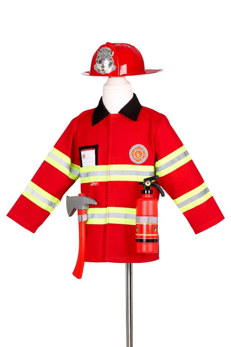 Souza! Fireman set costume pompiere rosso bambino