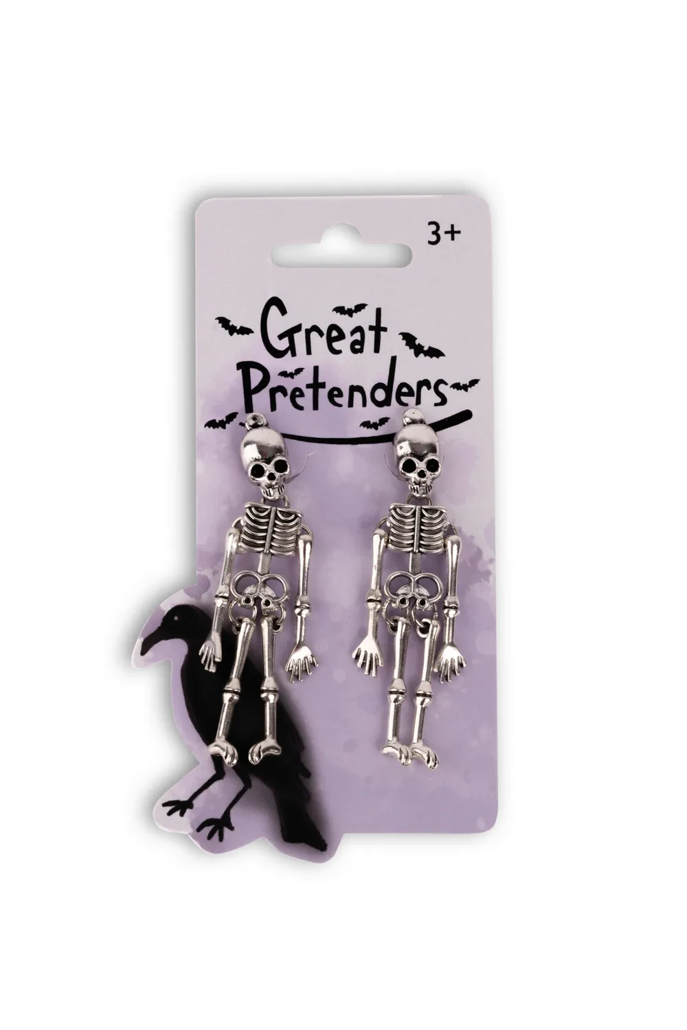 Great Pretenders Spooky Scary Skeleton orecchini clip Halloween