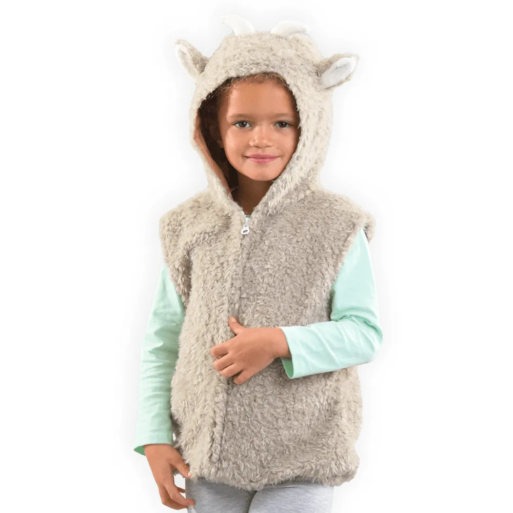 PRETEND TO BEE Goat Costume Top costume capretta pile zip