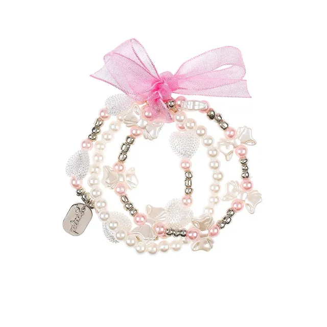 Souza! Amberly butterfly heart braccialetto bianco 1 pezzo