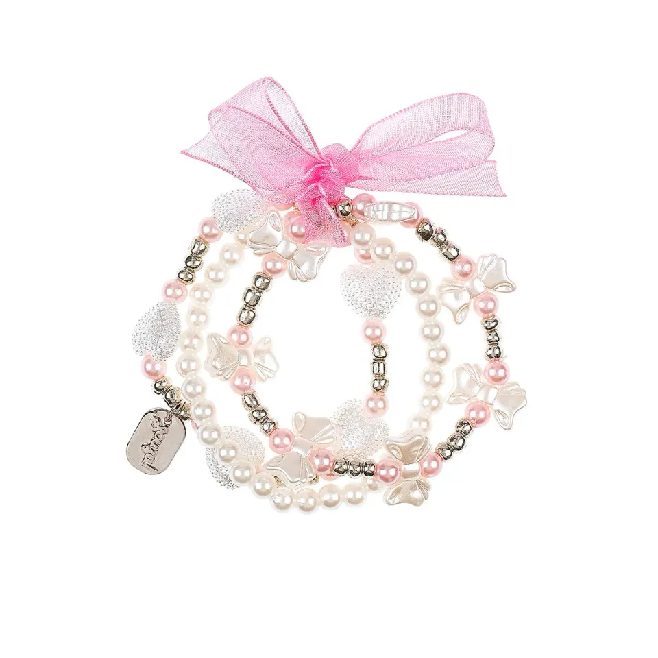 Souza! Amberly butterfly heart braccialetto bianco 1 pezzo