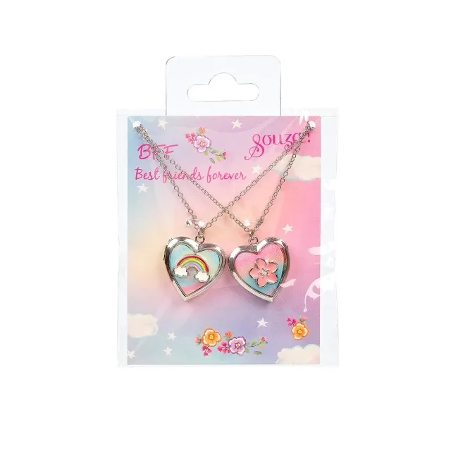 Souza BFF Heart collane bambina 2 pezzi argento