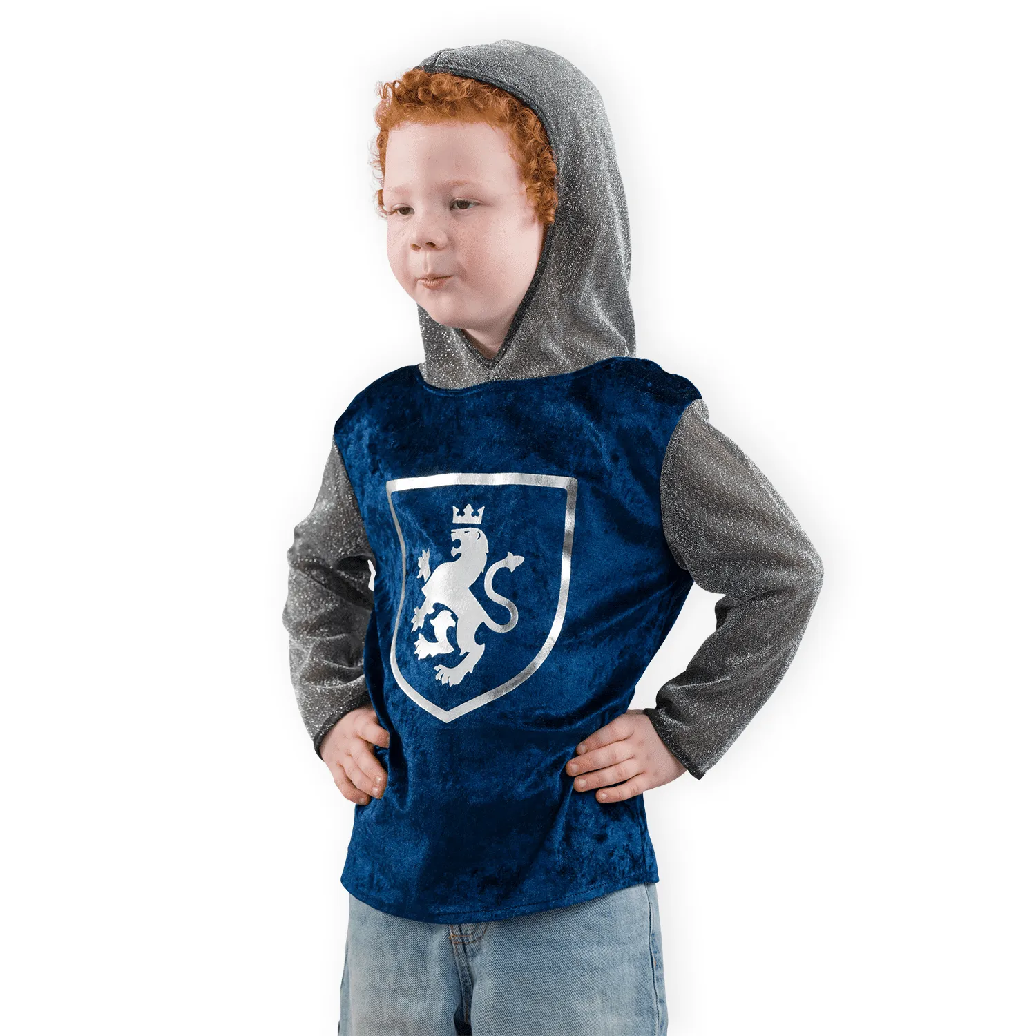 Pretend to Bee Blue Knight costume bambino in raso