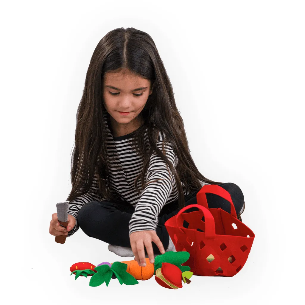 Pretend to Bee Borsa Spesa set gioco bambini in feltro