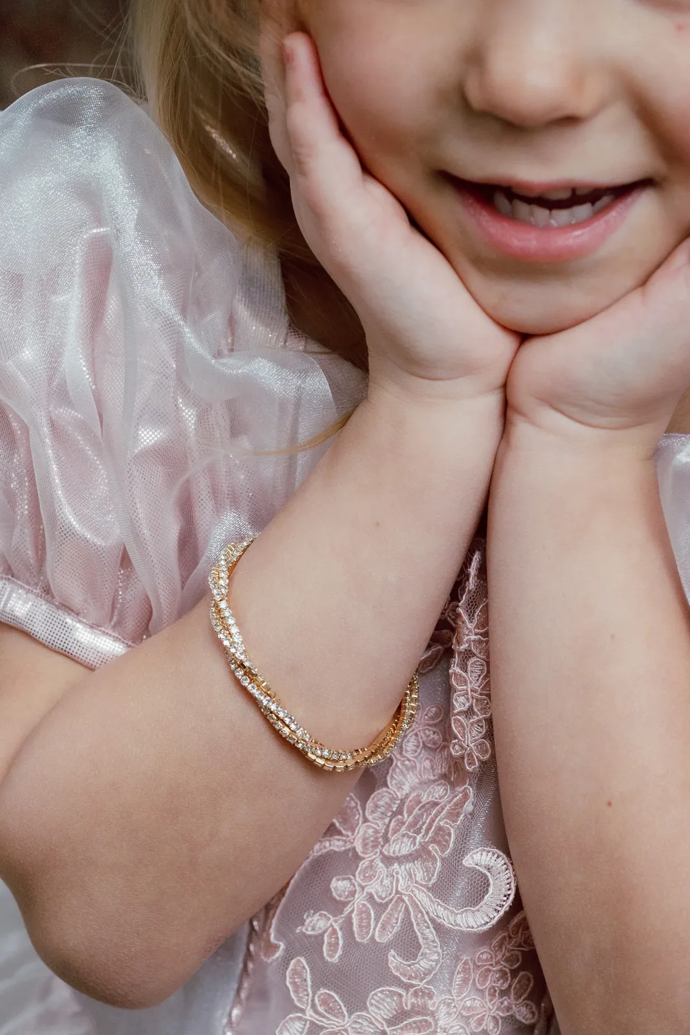Great Pretenders Boutique Diamante Twist bracciale strass