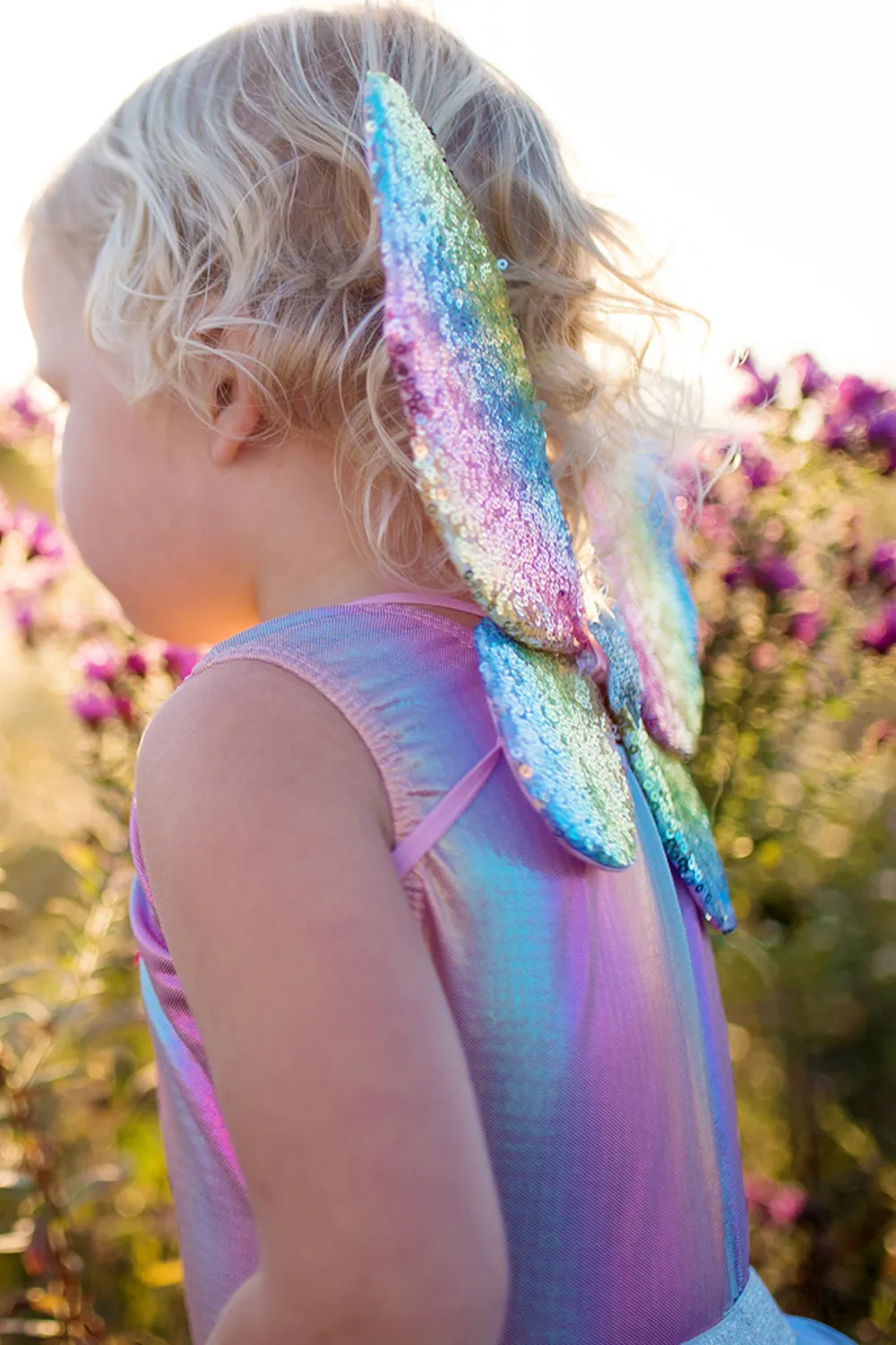 Great Pretenders Rainbow Sequins Skirt, Wings & Wand set gonna ali bacchetta