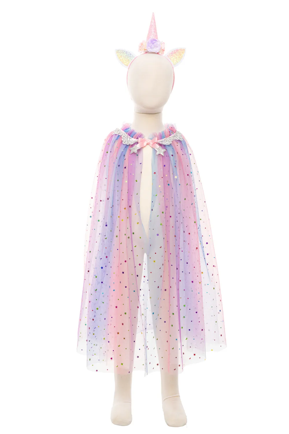 Great Pretenders Rainbow Unicorn mantello + cerchietto